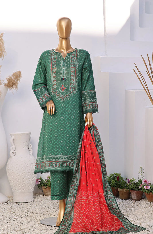 SADABAHAR CHUNRI 3Pcs Printed Co-ords Lawn Collection 2024 - SCPC-05