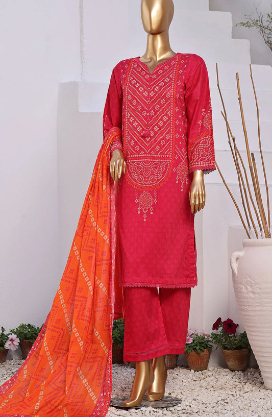 SADABAHAR CHUNRI 3Pcs Printed Co-ords Lawn Collection 2024 - SCPC-08