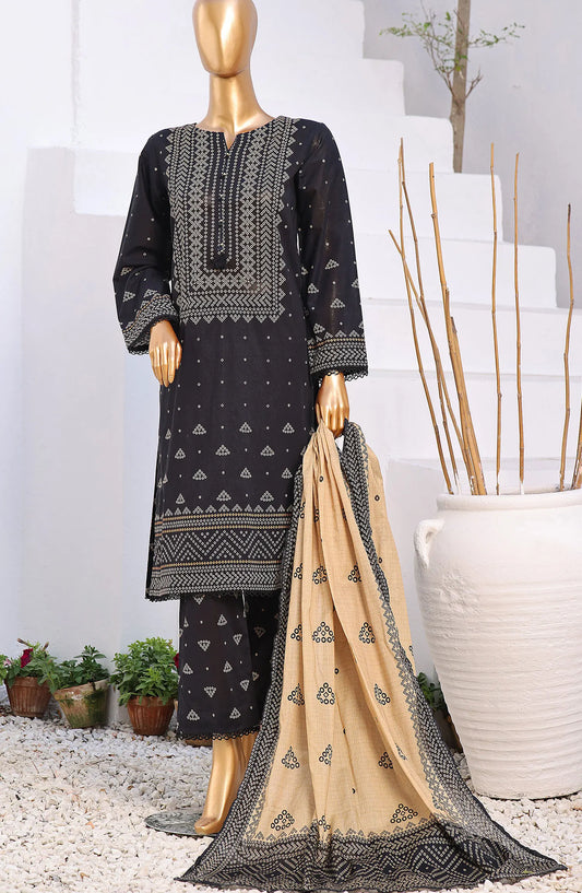 SADABAHAR CHUNRI 3Pcs Printed Co-ords Lawn Collection 2024 - SCPC-09