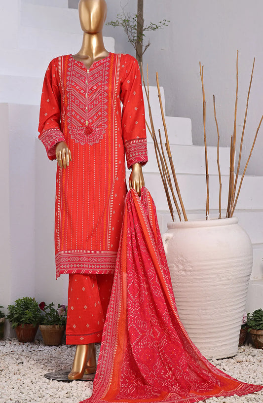 SADABAHAR CHUNRI 3Pcs Printed Co-ords Lawn Collection 2024 - SCPC-10