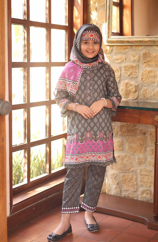 Shifa Girls Satrangi 3 Pcs Collection - SGS 01