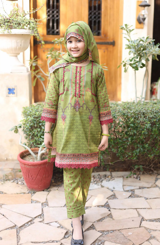 Shifa Girls Satrangi 3 Pcs Collection - SGS 02