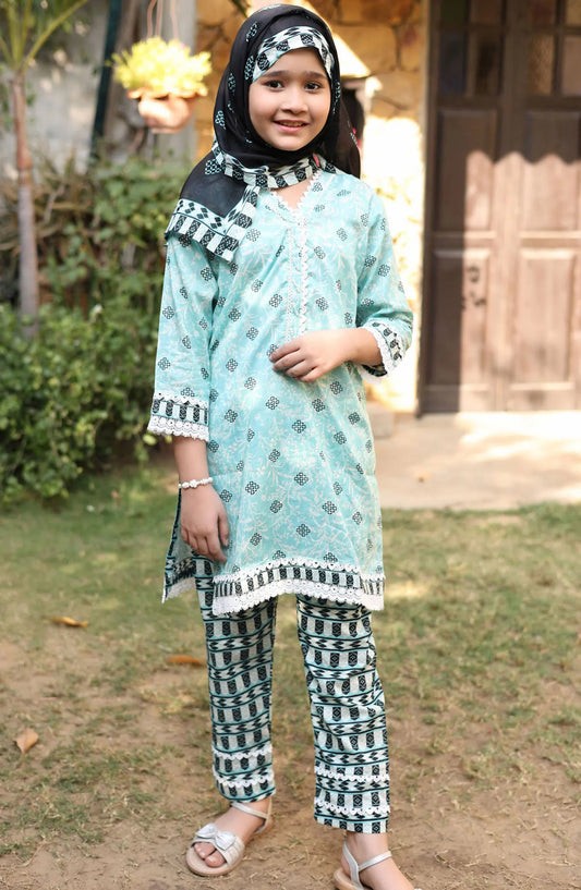 Shifa Girls Satrangi 3 Pcs Collection - SGS 03