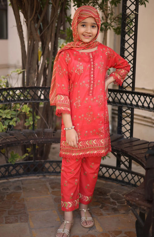 Shifa Girls Satrangi 3 Pcs Collection - SGS 04