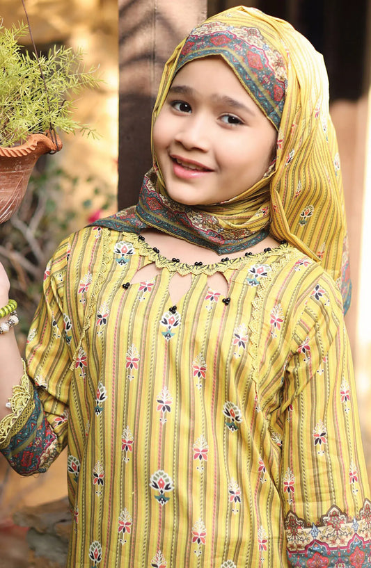 Shifa Girls Satrangi 3 Pcs Collection - SGS 06