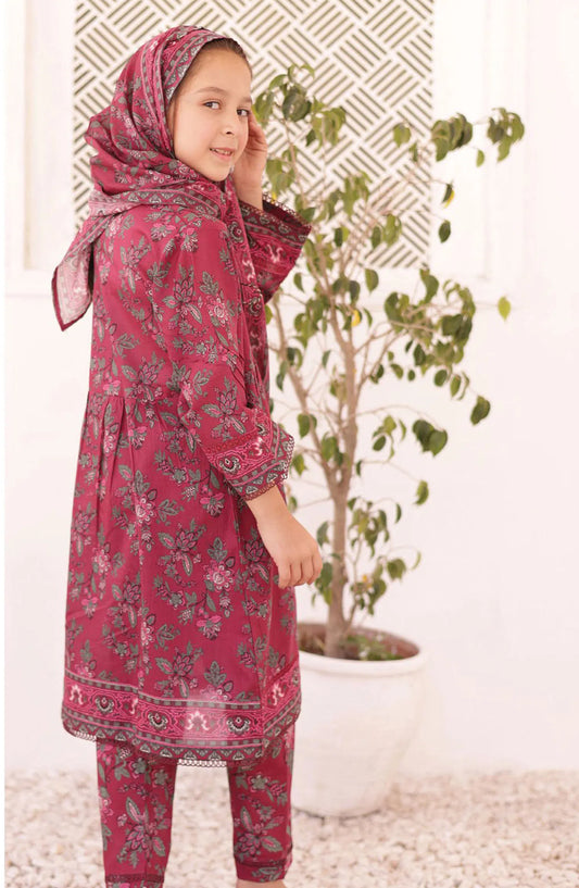 Shifa Girls Summer Lawn Collection 2024 - SH 2413 K