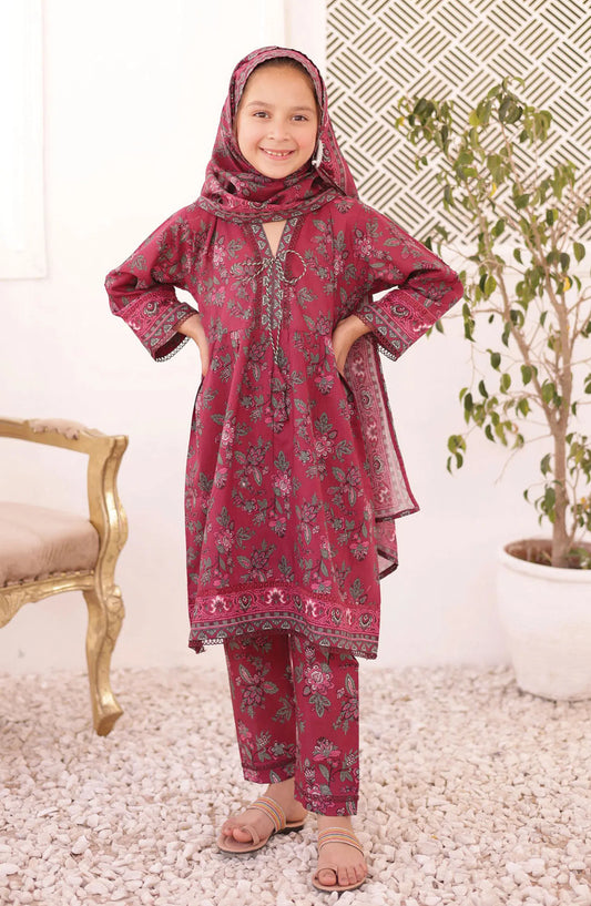 Shifa Girls Summer Lawn Collection 2024 - SH 2413 K