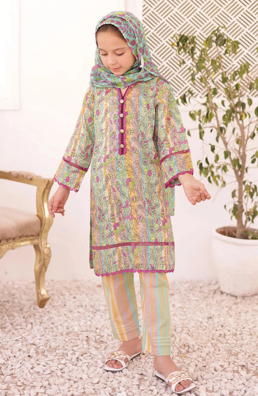 Shifa Girls Summer Lawn Collection 2024 - SH 2416 K