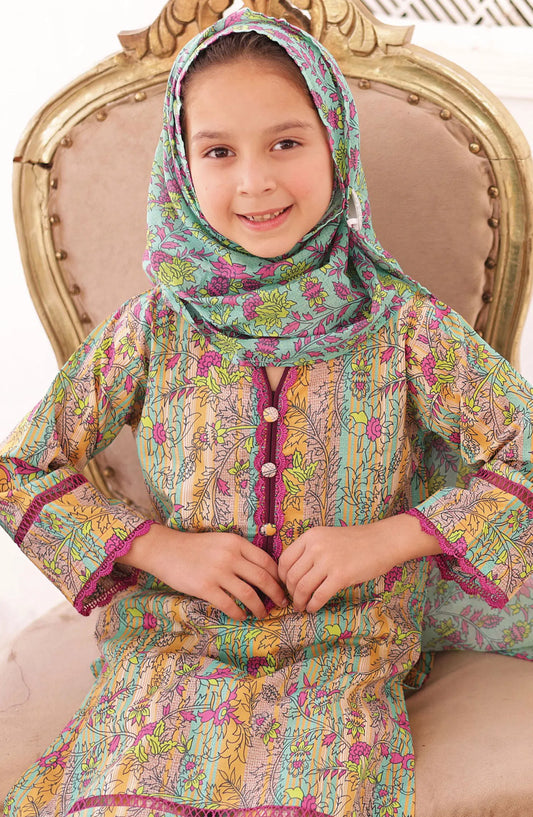 Shifa Girls Summer Lawn Collection 2024 - SH 2416 K