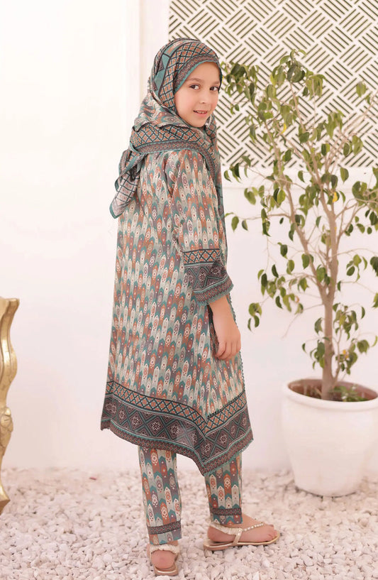 Shifa Girls Summer Lawn Collection 2024 - SH 2418 K