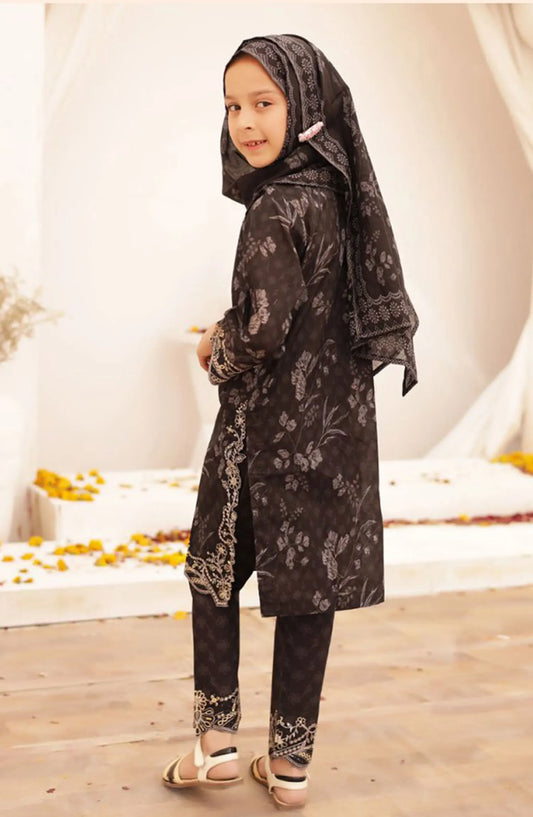 Shifa Girls Summer Embroidered Lawn Collection - SH 2411 K