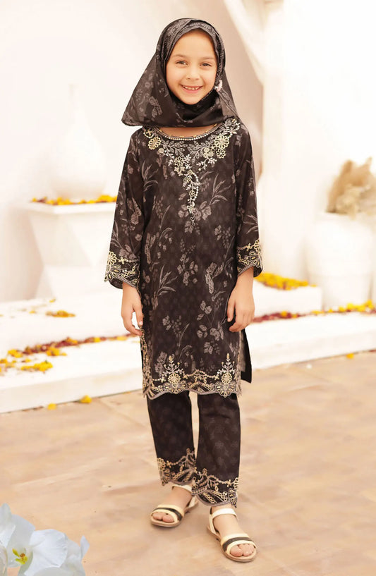 Shifa Girls Summer Embroidered Lawn Collection - SH 2411 K