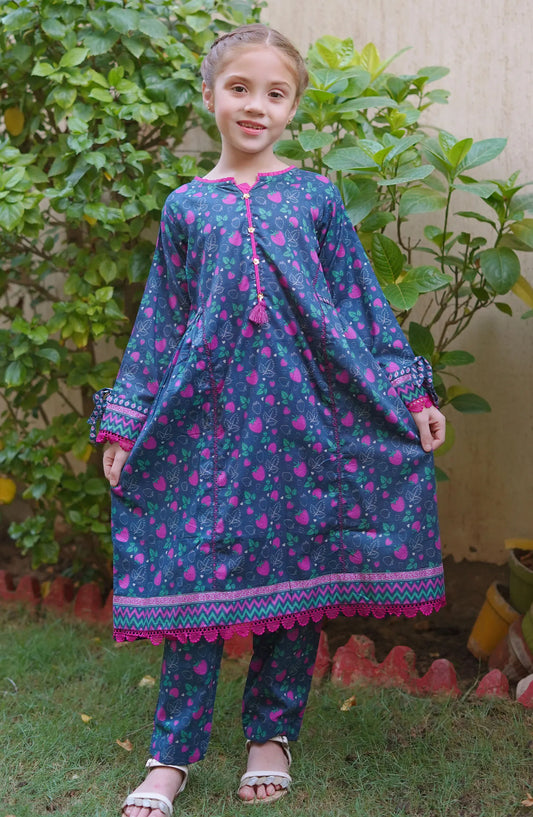 Shanzey Co Ords Lawn Frock Collection 2024 - SHK 1912