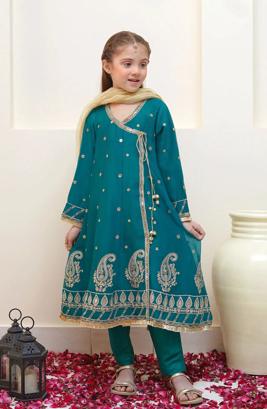 Shanzey Festive Angrakha Edit Collection - SHK  2202 Bottle Green