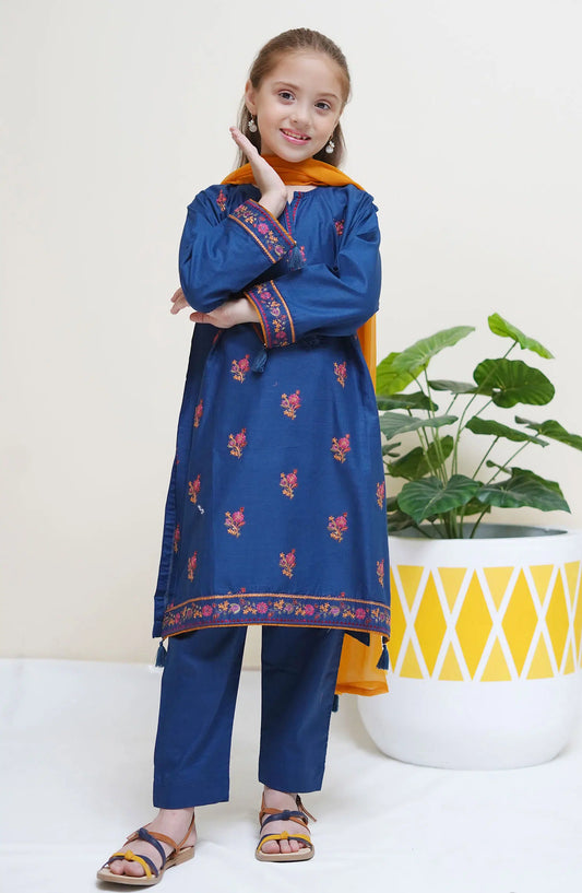 Shanzey Bari Eid Cotton Edit 2024 Vol-2 - SHK 2511 Navy Blue