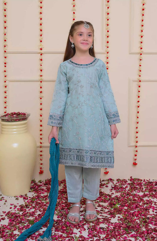 Shanzey Shehnai Girls Pret Formal Collection - SHK 3203 Azure