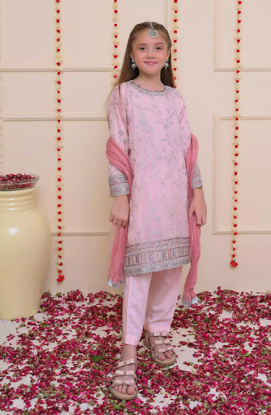 Shanzey Shehnai Girls Pret Formal Collection - SHK 3204 Powder Pink