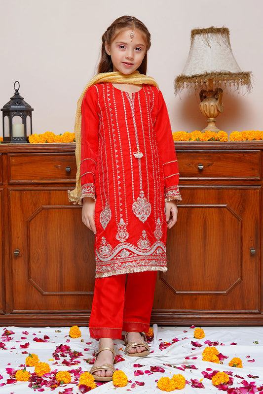 Shanzey Formal Organza Collection 2023 - SHK 1801 RED