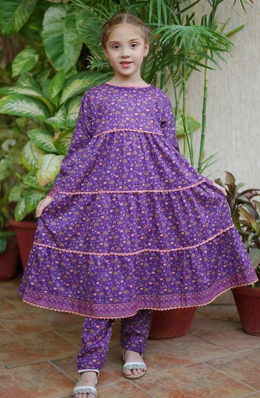 Shanzey Co Ords Lawn Frock Collection 2024 - SHK 1914