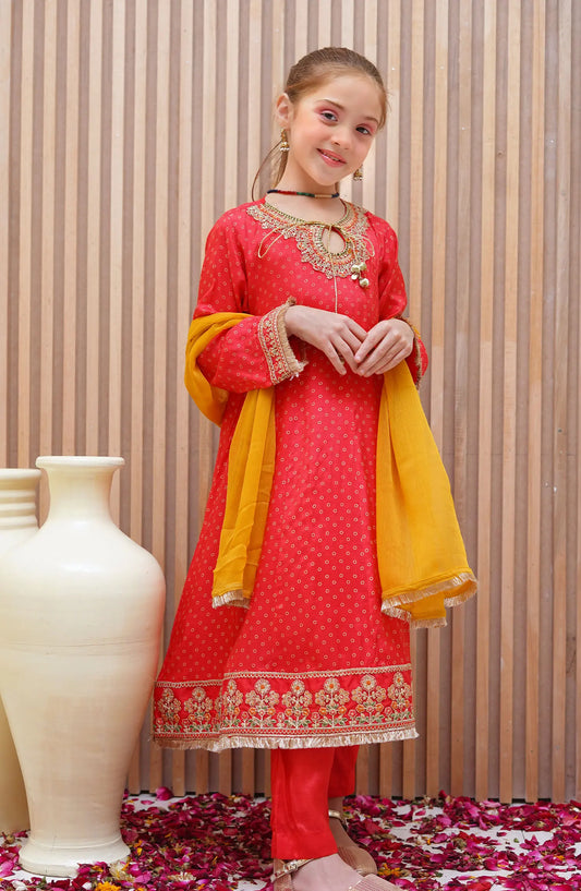 Shanzey Festive Silk Collection 2024 - SHK 2106 MELLON RED