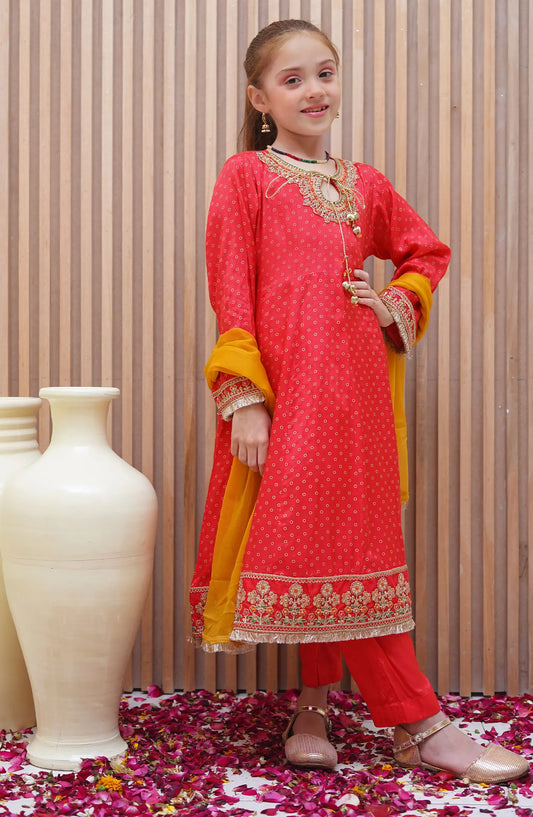 Shanzey Festive Silk Collection 2024 - SHK 2106 MELLON RED