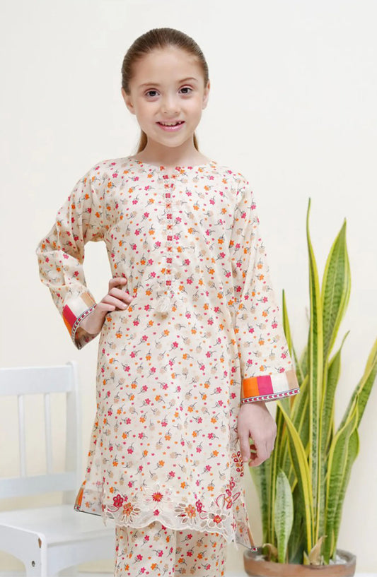 Shanzey Kids Eid Lawn Edit 2024 - SHK 2703 FAWN