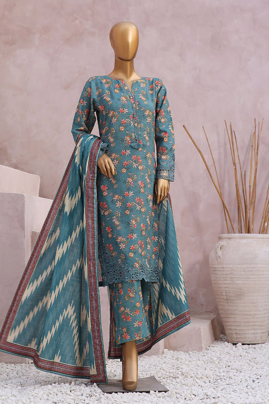 SADABAHAR Khaddar 3pc Cutwork Collection 2023 Vol 02 - SKC 01