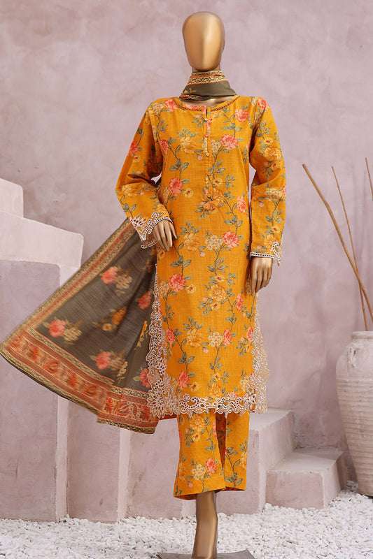 SADABAHAR Khaddar 3pc Cutwork Collection 2023 Vol 02 - SKC 03