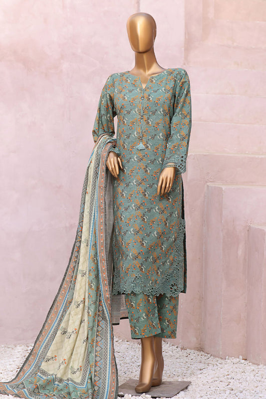 SADABAHAR Khaddar 3pc Cutwork Collection 2023 Vol 02 - SKC 04