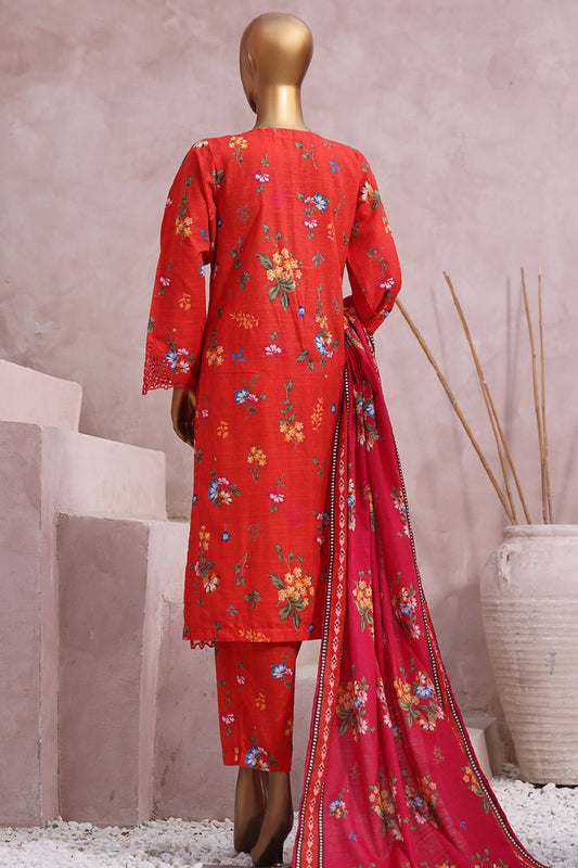 SADABAHAR Khaddar 3pc Cutwork Collection 2023 Vol 02 - SKC 07