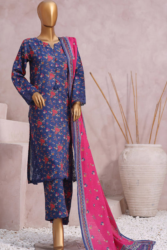 SADABAHAR Khaddar 3pc Cutwork Collection 2023 Vol 02 - SKC 09