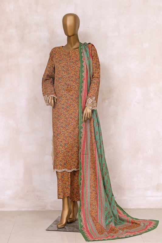 SADABAHAR Khaddar 3pc Cutwork Winter Collection 2023 - SKEW 01