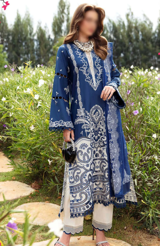 Formal Unstitched Luxury Lawn Collection 2024 - SL-09-24 Afina