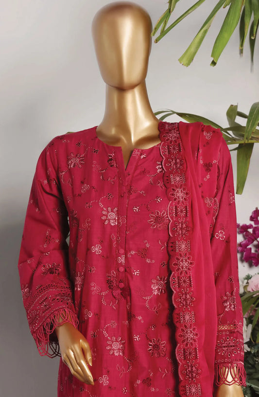 Sadabahar Lawnkari Cross Slub Collection 2024 - SLCS-02