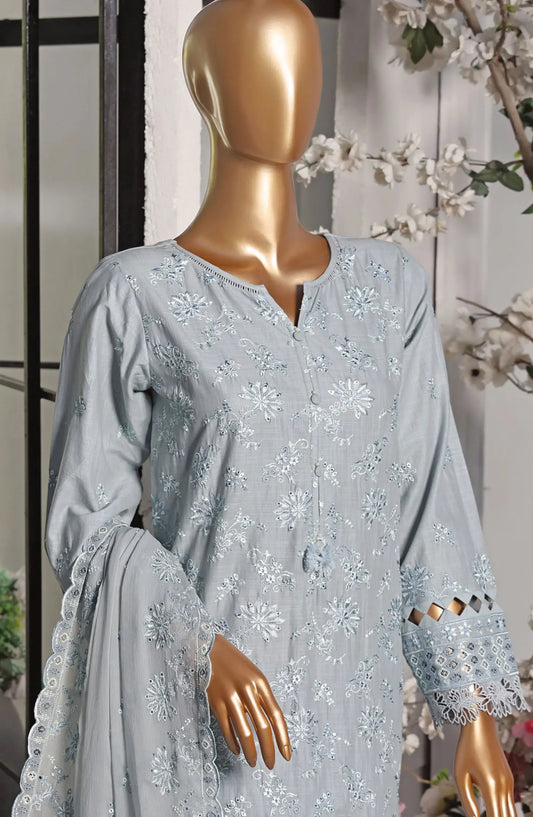 Sadabahar Lawnkari Cross Slub Collection 2024 - SLCS-03