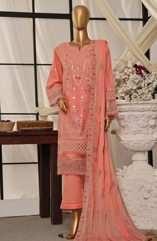 SADABAHAR Luxury Embroidered Festive Collection With Chiffon Embroidered Dupatta Vol 3 - SLEFC V3 - 02