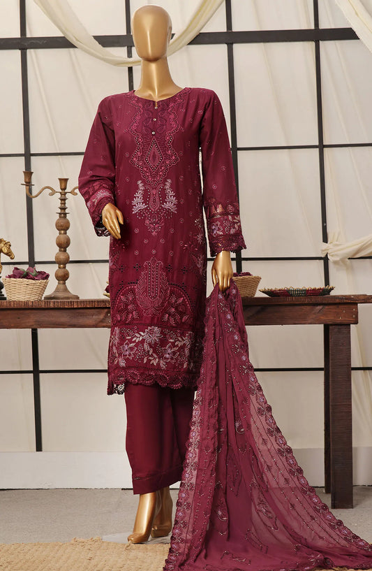 SADABAHAR Luxury Embroidered Festive Collection With Chiffon Embroidered Dupatta Vol 3 - SLEFC V3 - 07