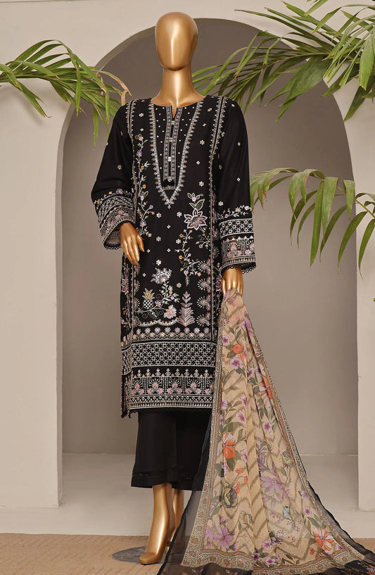 SADABAHAR Luxury Embroidered Festive Collection With Chiffon Embroidered Dupatta Vol 4 - SLEFC V4 - 01