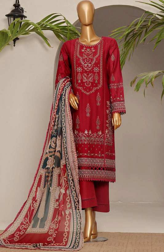SADABAHAR Luxury Embroidered Festive Collection With Chiffon Embroidered Dupatta Vol 4 - SLEFC V4 - 06