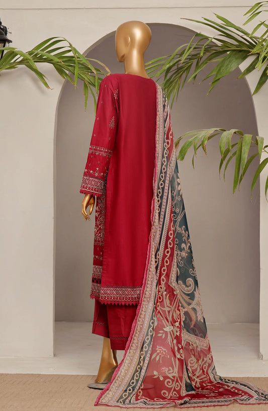 SADABAHAR Luxury Embroidered Festive Collection With Chiffon Embroidered Dupatta Vol 4 - SLEFC V4 - 06