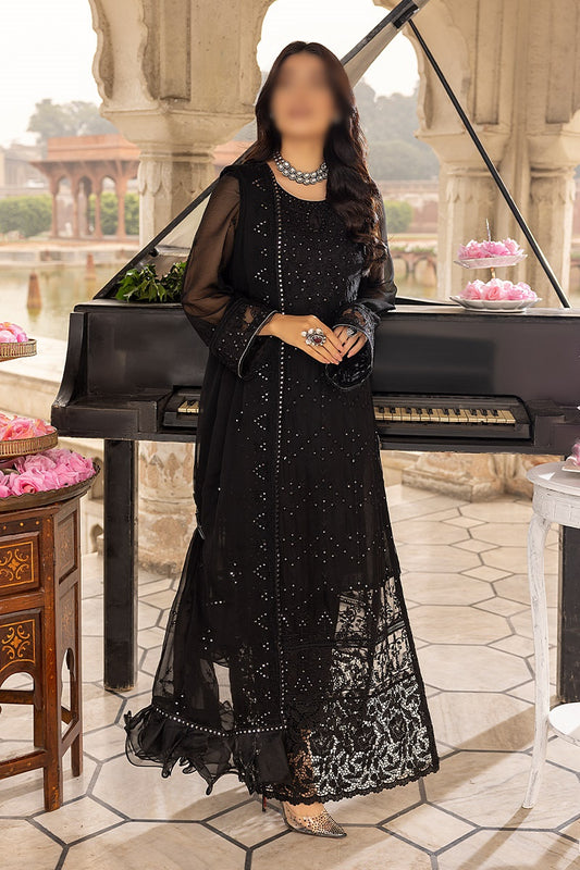 Merakish Unstitched Luxury Formal Collection 2023 - Smokey Black