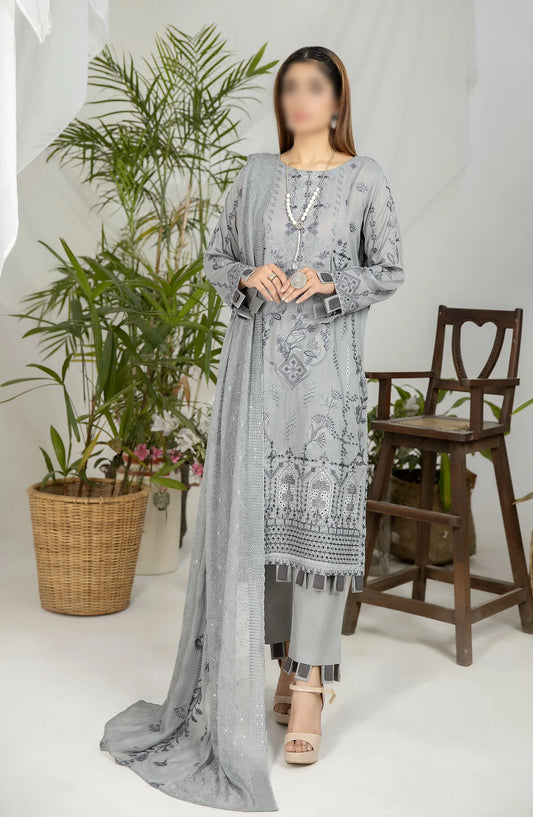 Embroidered Swiss Lawn Collection by Marjjan - SMS 25 A