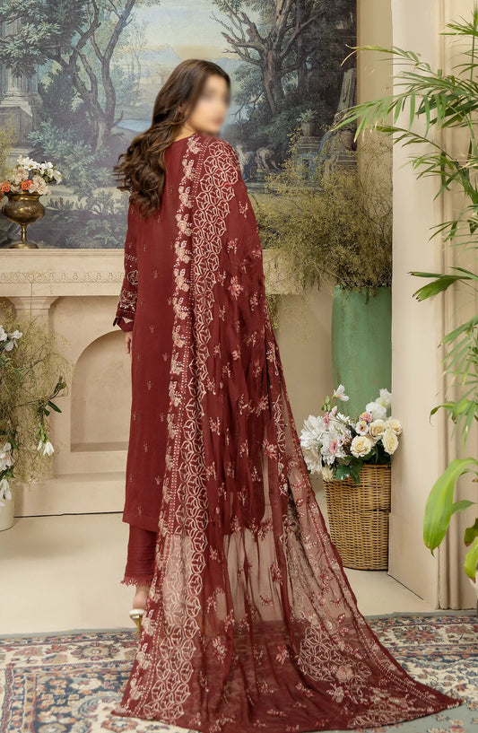 Swiss Embroidered with zari work collection by Marjjan - SMS 26 B