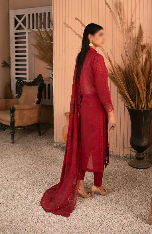 Swiss Laserkari Embroidered Collection 2024 By Marjjan - SMS 31 B