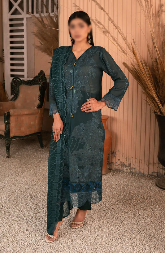 Swiss Laserkari Embroidered Collection 2024 By Marjjan - SMS 31 C