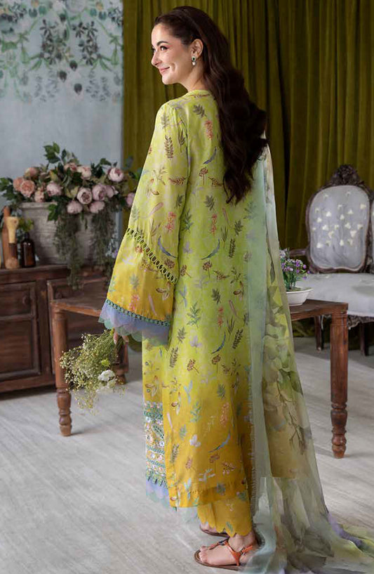Vital by Sobia Nazir Embroidered Lawn Unstitched 3 Piece Suit - D-06 A - SN25VTV2 - Yellow - Summer Collection