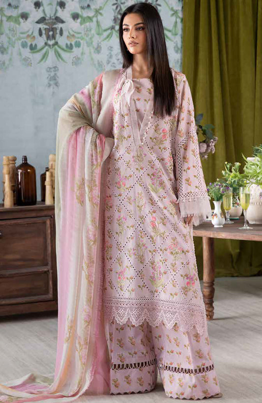 Vital by Sobia Nazir Embroidered Lawn Unstitched 3 Piece Suit - D-01 A - SN25VTV2 - Pink - Summer Collection