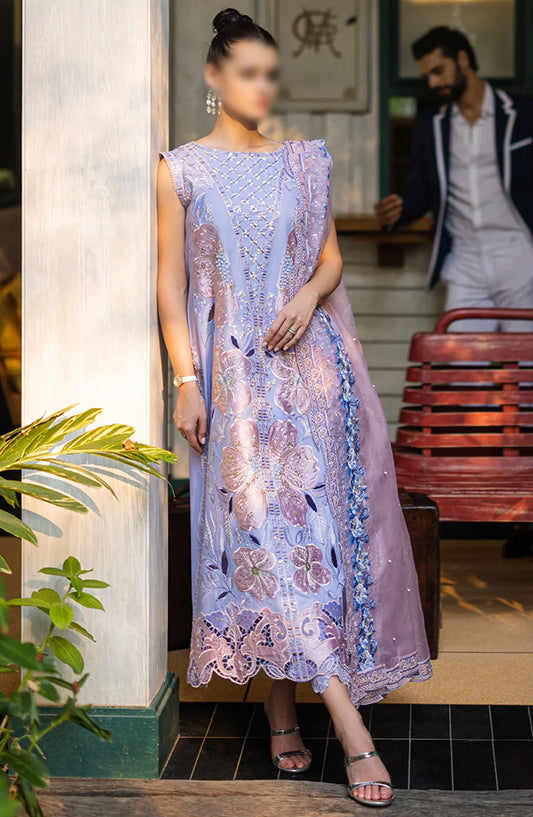 Mushq Orient Express Unstitched Luxury Lawn Collection 2024 - SOLEIL