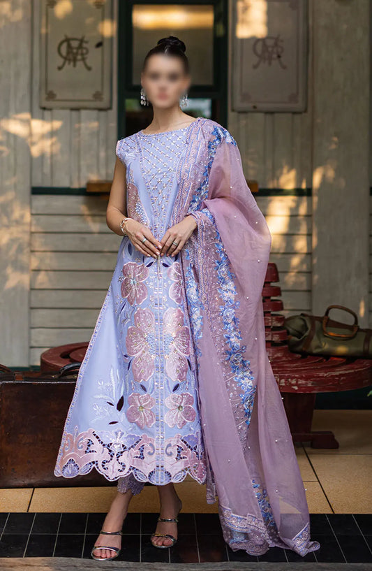 Mushq Orient Express Unstitched Luxury Lawn Collection 2024 - SOLEIL