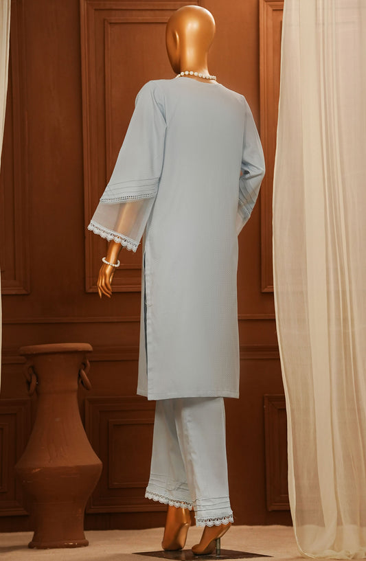 Amna Khadija Casual Cotton Stitched 2 Piece Suit - SA-03 - AM25SA - Blue - Summer Collection